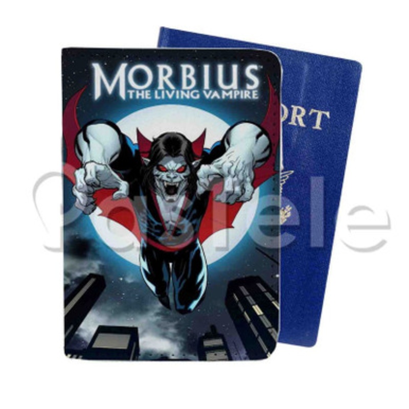 Morbius The Living Vampire Custom Personalized PU Leather Passport Travel Baggage Cover