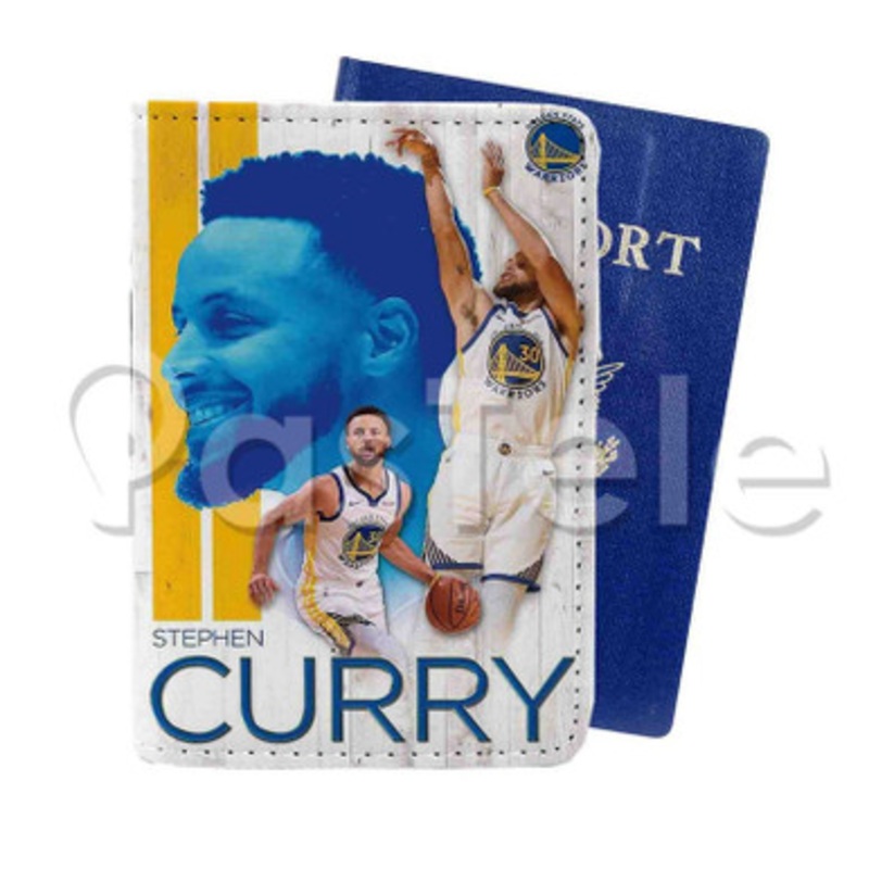 NBA Golden State Warriors Stephen Curry Custom Personalized PU Leather Passport Travel Baggage Cover
