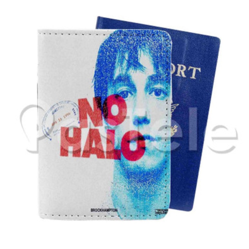 No Halo Brockhampton Custom Personalized PU Leather Passport Travel Baggage Cover