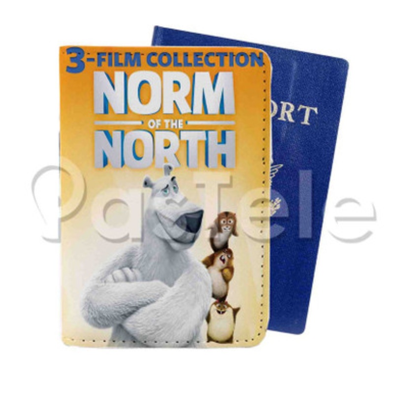 Norm of the North Custom Personalized PU Leather Passport Travel Baggage Cover