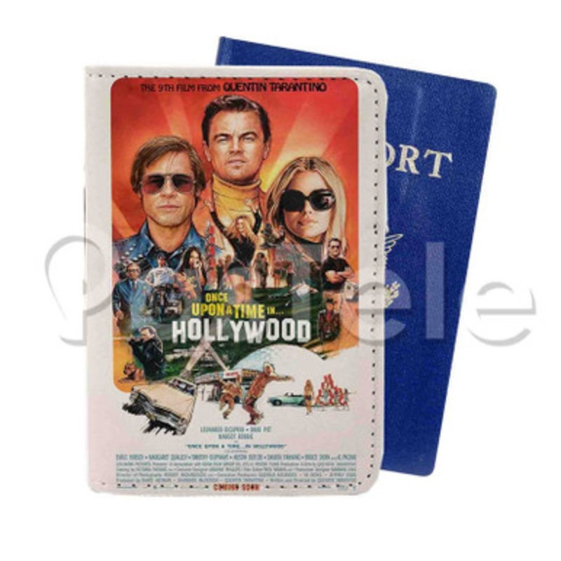 Once Upon a Time in Hollywood Custom Personalized PU Leather Passport Travel Baggage Cover