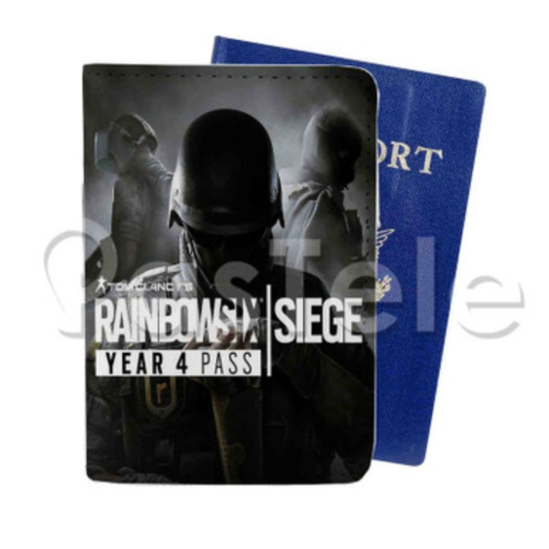 Rainbow Six Siege Custom Personalized PU Leather Passport Travel Baggage Cover