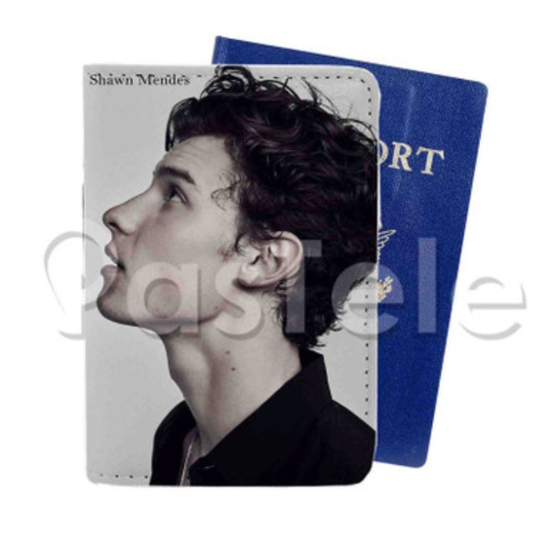 Shawn Mendes Custom Personalized PU Leather Passport Travel Baggage Cover