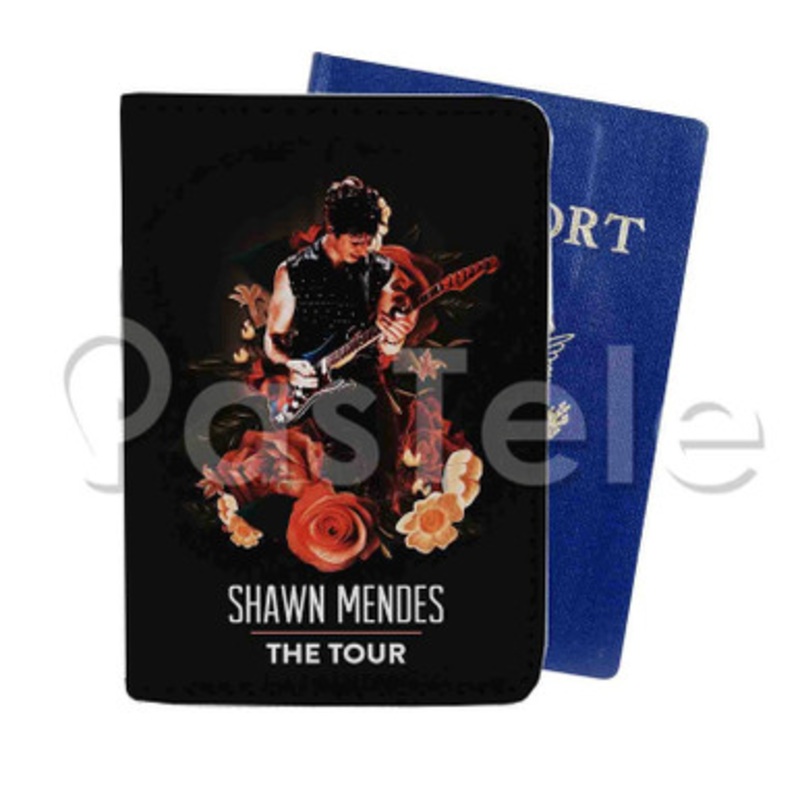 Shawn Mendes The Tour Custom Personalized PU Leather Passport Travel Baggage Cover
