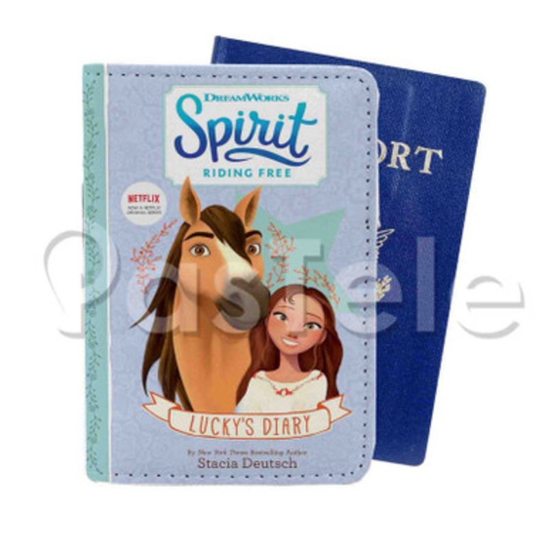 Spirit Riding Free Custom Personalized PU Leather Passport Travel Baggage Cover