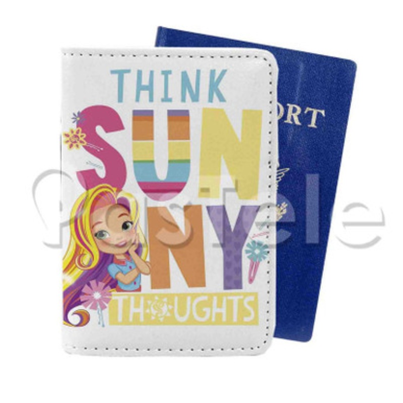 Sunny Day Thoughts Custom Personalized PU Leather Passport Travel Baggage Cover