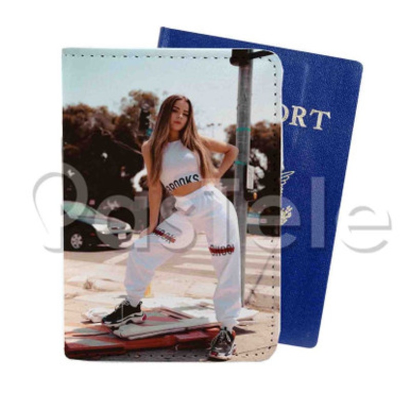Tessa Brooks Custom Personalized PU Leather Passport Travel Baggage Cover