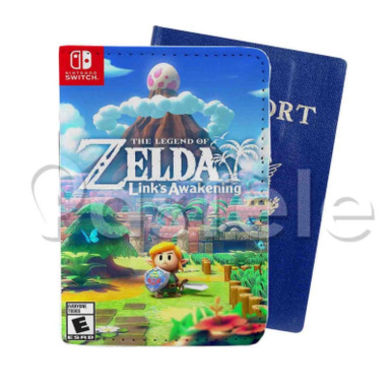 The Legend of Zelda Link s Awakening Custom Personalized PU Leather Passport Travel Baggage Cover