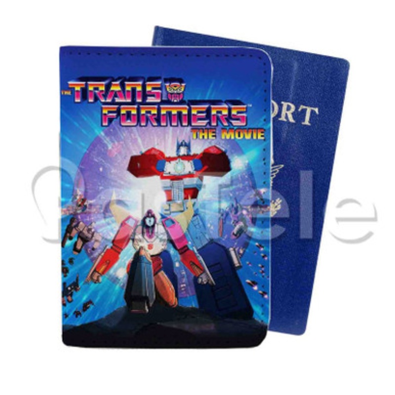 The Transformers The Movie Custom Personalized PU Leather Passport Travel Baggage Cover