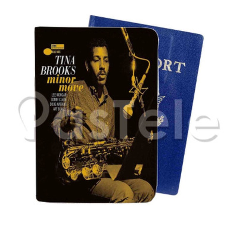 Tina Brooks Minor Move Custom Personalized PU Leather Passport Travel Baggage Cover