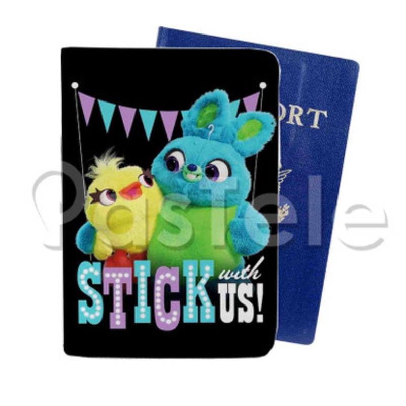 Toy Story 4 Stick With Us Custom Personalized PU Leather Passport Travel Baggage Cover