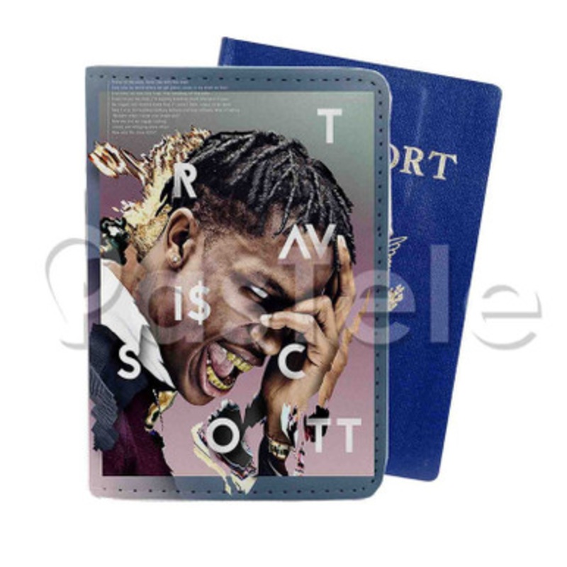 Travis Scott Custom Personalized PU Leather Passport Travel Baggage Cover