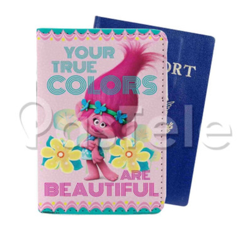 Trolls Custom Personalized PU Leather Passport Travel Baggage Cover