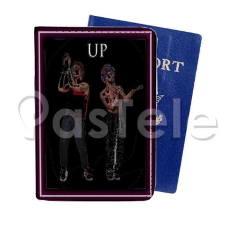 Up Earth Gang Custom Personalized PU Leather Passport Travel Baggage Cover