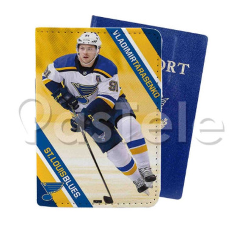 Vladimir Tarasenko Saint Louis Blues NHL Custom Personalized PU Leather Passport Travel Baggage Cover