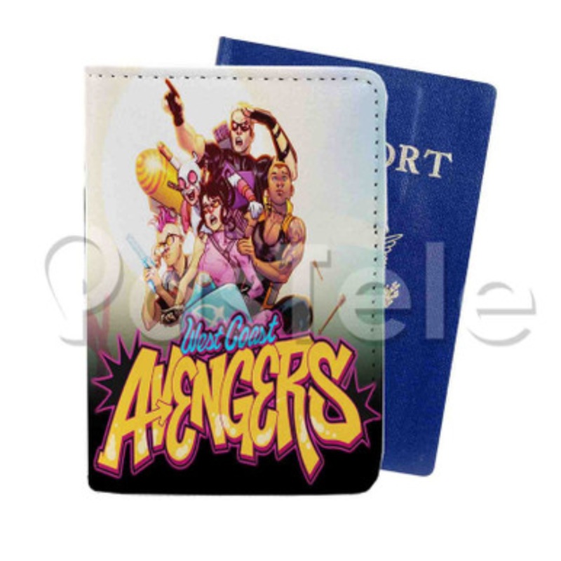West Coast Avengers Custom Personalized PU Leather Passport Travel Baggage Cover