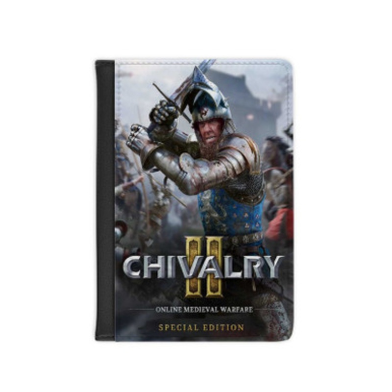 Pastele Chivalry 2 Leather Custom Passport Cover Accessory Gift for Traveler Card Holder and Credit Card ID Holder