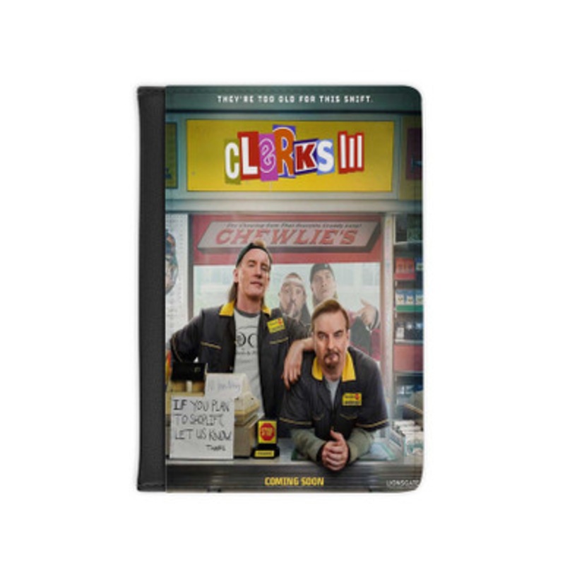 Pastele Clerks 3 Leather Custom Passport Cover Accessory Gift for Traveler Card Holder and Credit Card ID Holder