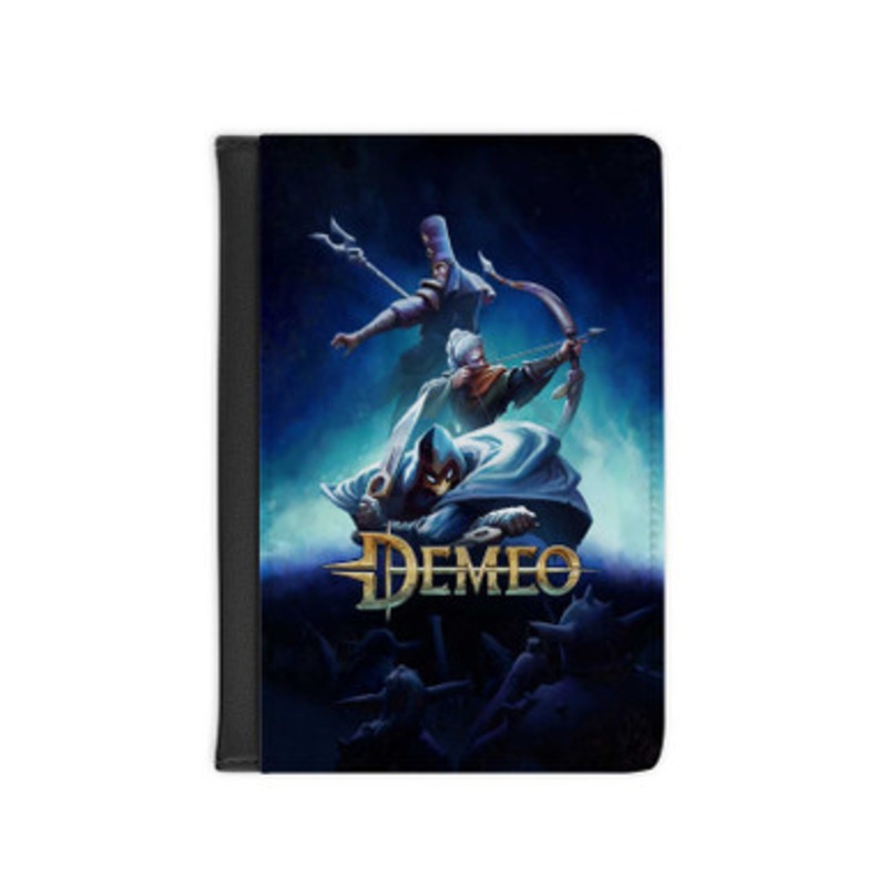 Pastele Demeo Leather Custom Passport Cover Accessory Gift for Traveler Card Holder and Credit Card ID Holder