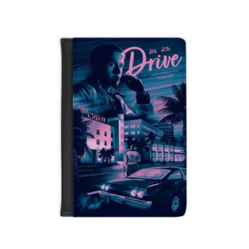 Pastele Drive Movie Leather Custom Passport Cover Accessory Gift for Traveler Card Holder and Credit Card ID Holder