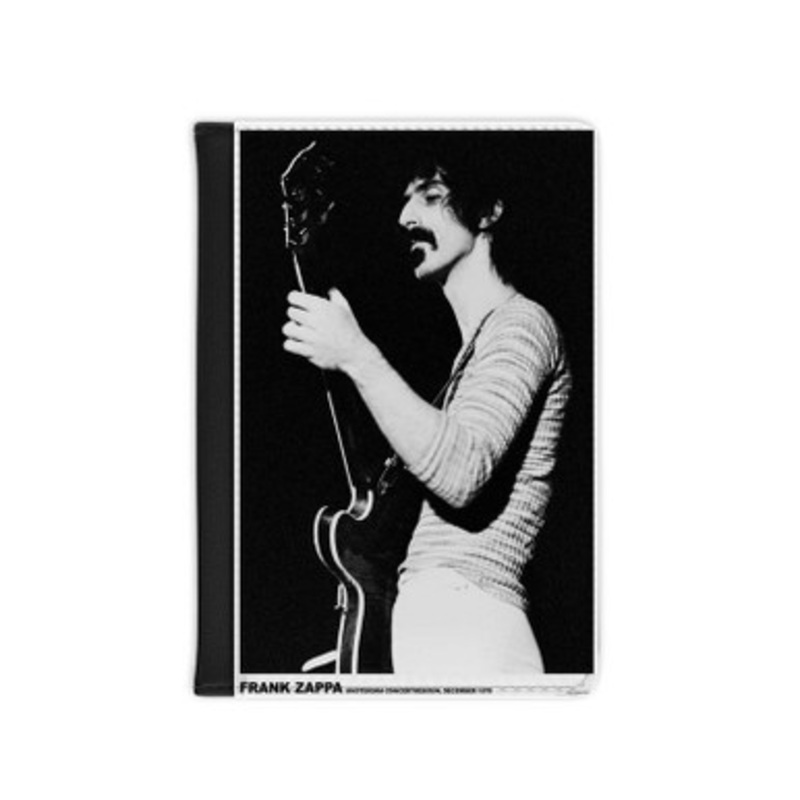 Pastele Frank Zappa Vintage Leather Custom Passport Cover Accessory Gift for Traveler Card Holder and Credit Card ID Holder