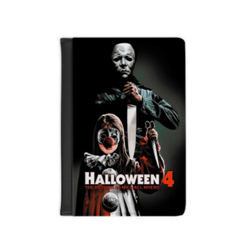Pastele Halloween 4 Leather Custom Passport Cover Accessory Gift for Traveler Card Holder and Credit Card ID Holder