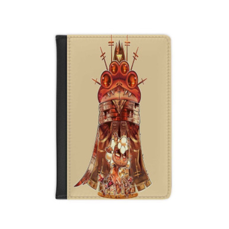 Pastele Heket Cult of the Lamb Leather Custom Passport Cover Accessory Gift for Traveler Card Holder and Credit Card ID Holder