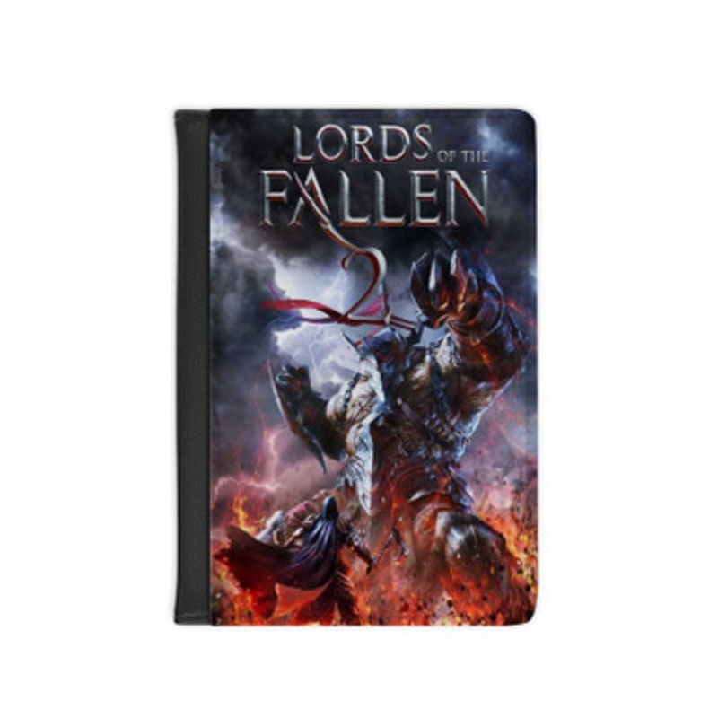 Pastele Lords Of The Fallen 2 Leather Custom Passport Cover Accessory Gift for Traveler Card Holder and Credit Card ID Holder