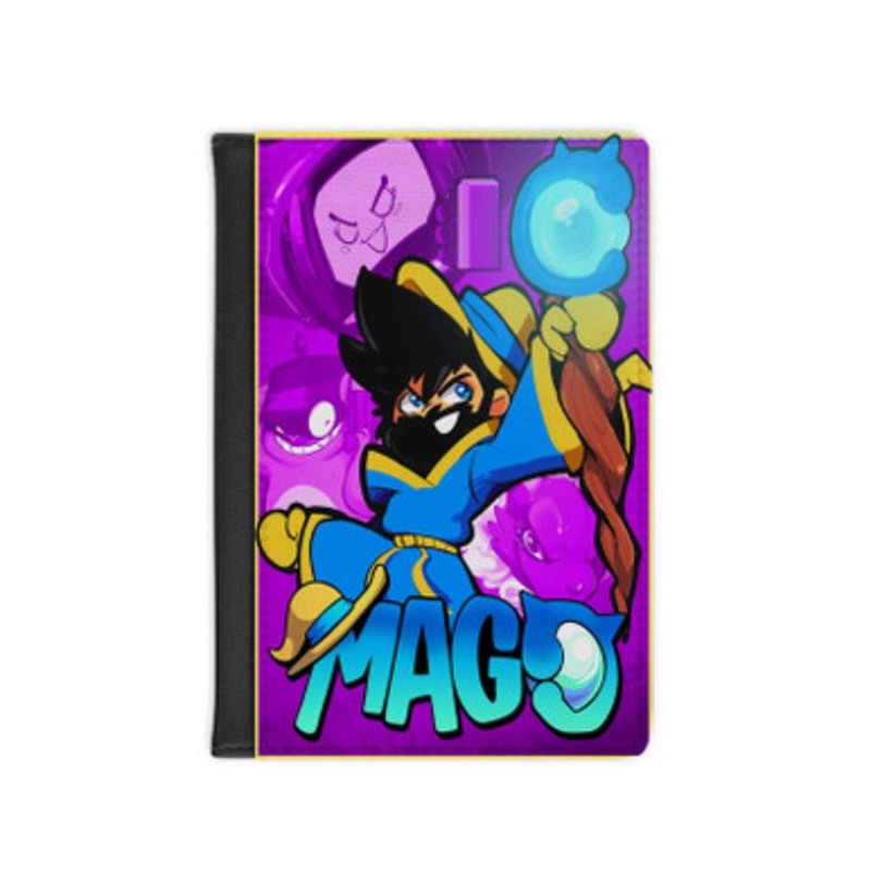 Pastele Mago Leather Custom Passport Cover Accessory Gift for Traveler Card Holder and Credit Card ID Holder