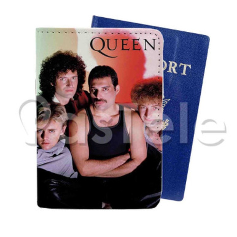 Queen Custom Personalized PU Leather Passport Travel Baggage Cover