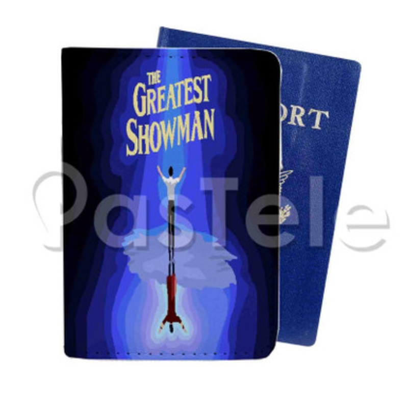 The Greatest Showman Custom Personalized PU Leather Passport Travel Baggage Cover