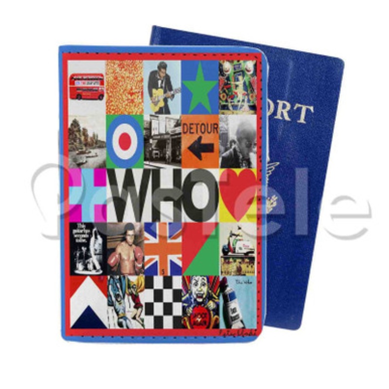 The Who WHO 2 Custom Personalized PU Leather Passport Travel Baggage Cover