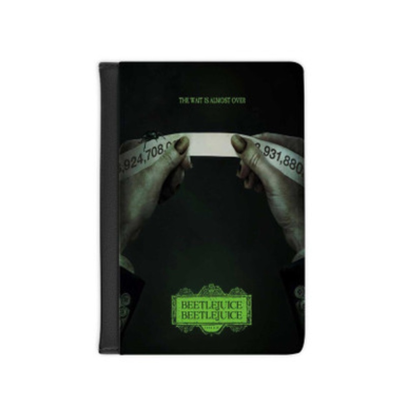 Pastele Beetlejuice Beetlejuice Leather Custom Passport Cover Accessory Gift for Traveler Card Holder and Credit Card ID Holder