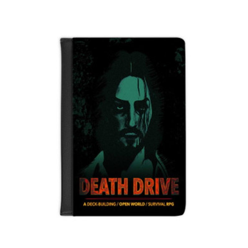 Pastele Death Drive Leather Custom Passport Cover Accessory Gift for Traveler Card Holder and Credit Card ID Holder