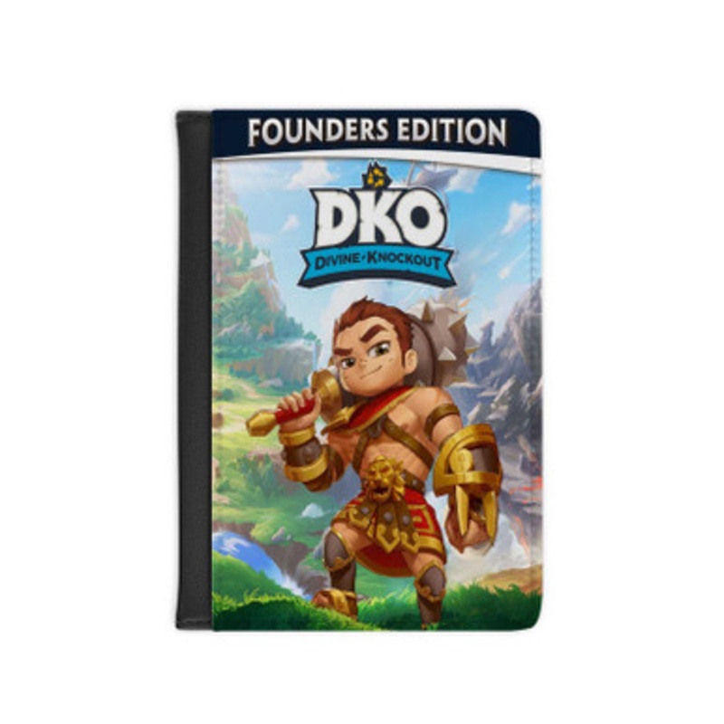 Pastele Divine Knockout DKO Founders Edition Leather Custom Passport Cover Accessory Gift for Traveler Card Holder and Credit Card ID Holder