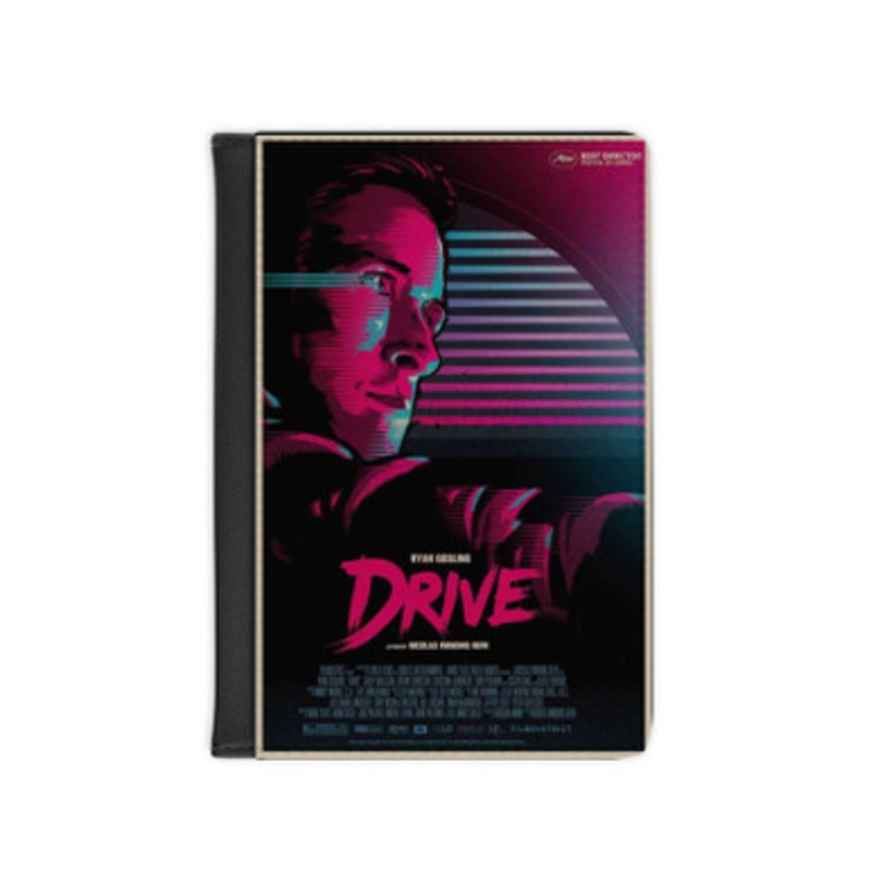 Pastele Drive Ryan Gosling Leather Custom Passport Cover Accessory Gift for Traveler Card Holder and Credit Card ID Holder