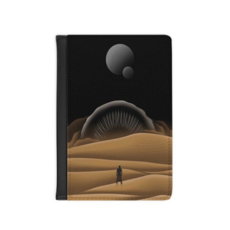 Pastele Dune Leather Custom Passport Cover Accessory Gift for Traveler Card Holder and Credit Card ID Holder