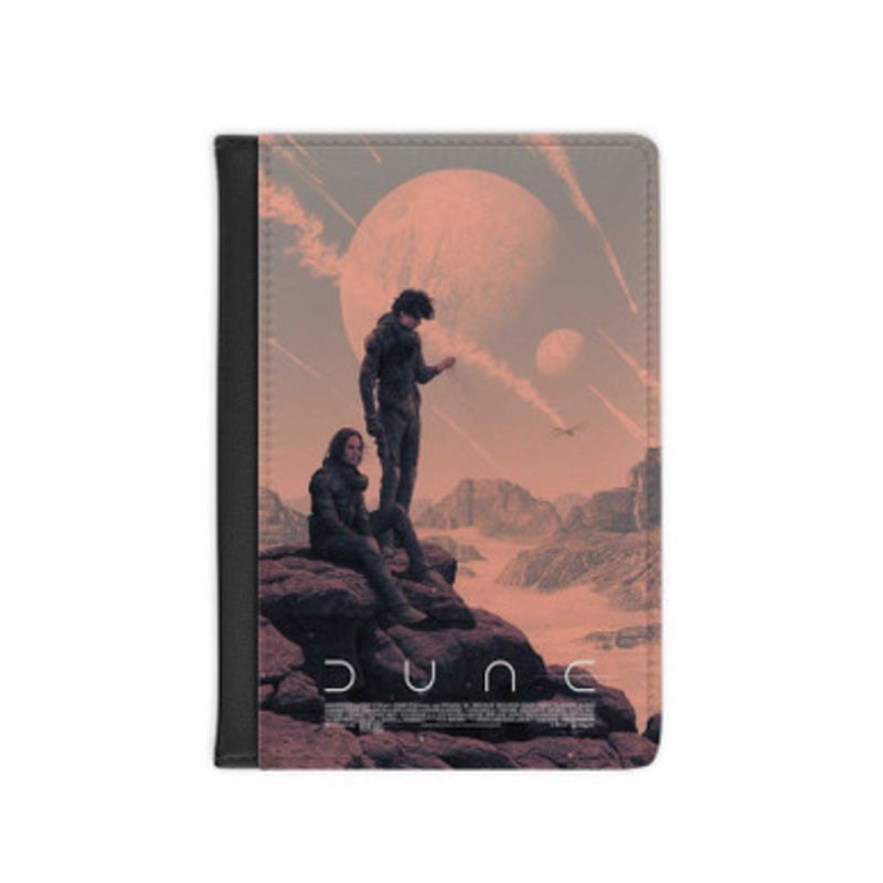 Pastele Dune Movie Art Leather Custom Passport Cover Accessory Gift for Traveler Card Holder and Credit Card ID Holder