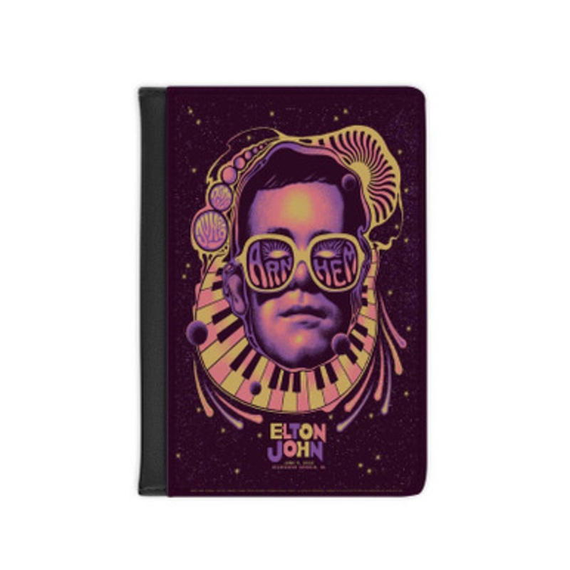 Pastele Elto John Arnhem 2022 Leather Custom Passport Cover Accessory Gift for Traveler Card Holder and Credit Card ID Holder