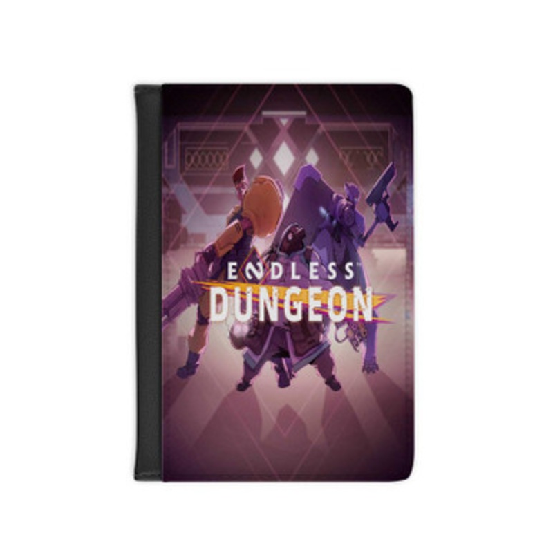 Pastele Endless Dungeon Leather Custom Passport Cover Accessory Gift for Traveler Card Holder and Credit Card ID Holder