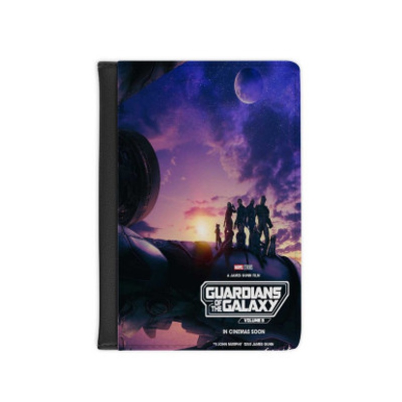 Pastele Guardians of the Galaxy Vol 3 Leather Custom Passport Cover Accessory Gift for Traveler Card Holder and Credit Card ID Holder