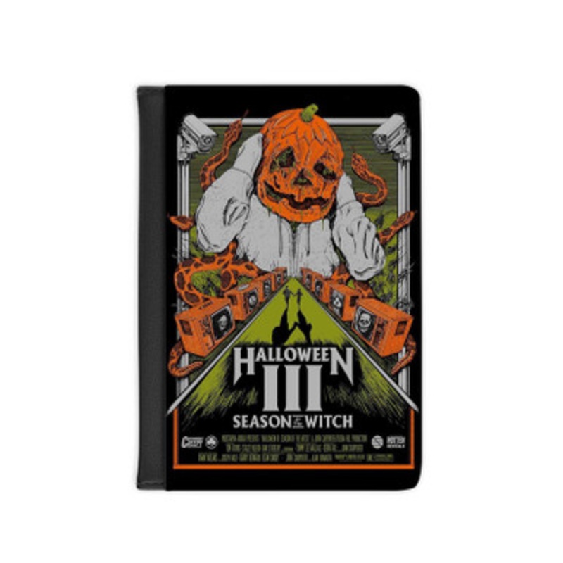 Pastele Halloween III Season Of The Witch Movie Leather Custom Passport Cover Accessory Gift for Traveler Card Holder and Credit Card ID Holder