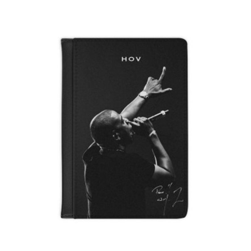 Pastele Jay Z HOV Signed Leather Custom Passport Cover Accessory Gift for Traveler Card Holder and Credit Card ID Holder