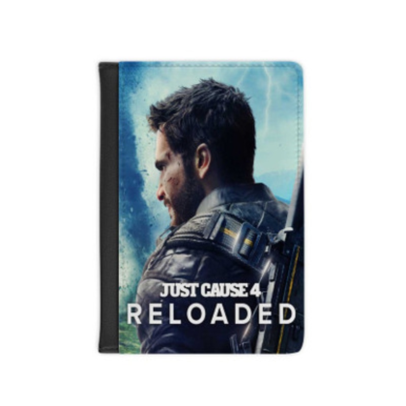 Pastele Just Cause 4 Reloaded Leather Custom Passport Cover Accessory Gift for Traveler Card Holder and Credit Card ID Holder
