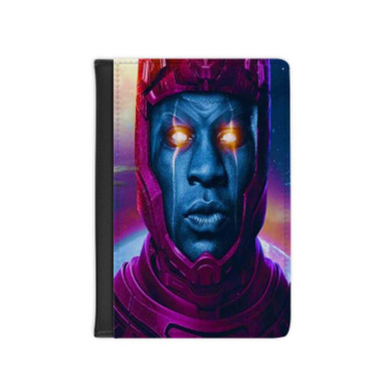 Pastele Kang the Conqueror Ant Man and the Wasp Quantumania Leather Custom Passport Cover Accessory Gift for Traveler Card Holder and Credit Card ID Holder