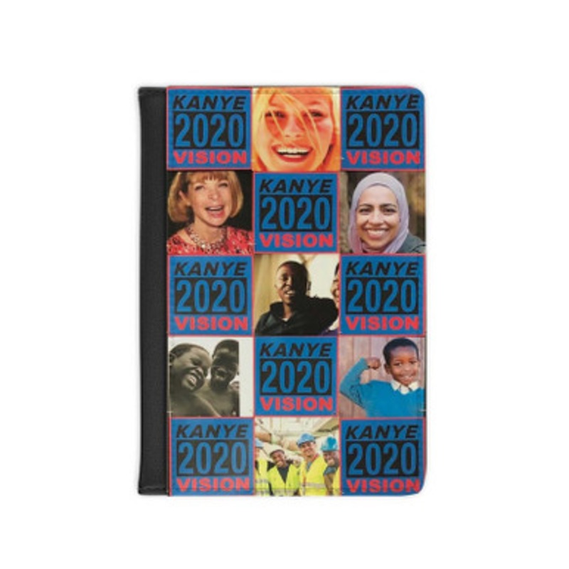 Pastele Kanye West Campaign 2020 Vision Leather Custom Passport Cover Accessory Gift for Traveler Card Holder and Credit Card ID Holder