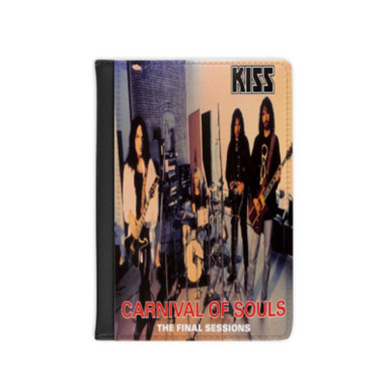 Pastele Kiss Carnival of Souls The Final Sessions 1997 Leather Custom Passport Cover Accessory Gift for Traveler Card Holder and Credit Card ID Holder