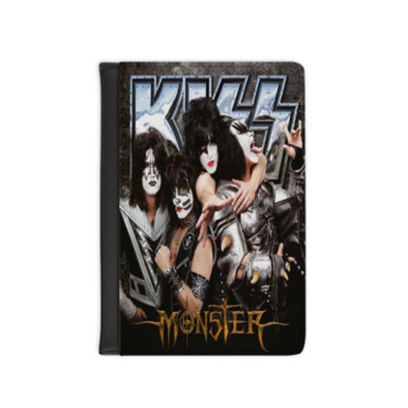Pastele Kiss Monster 2012 Leather Custom Passport Cover Accessory Gift for Traveler Card Holder and Credit Card ID Holder