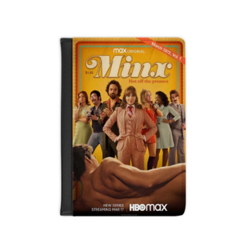 Pastele Minx TV Series Leather Custom Passport Cover Accessory Gift for Traveler Card Holder and Credit Card ID Holder