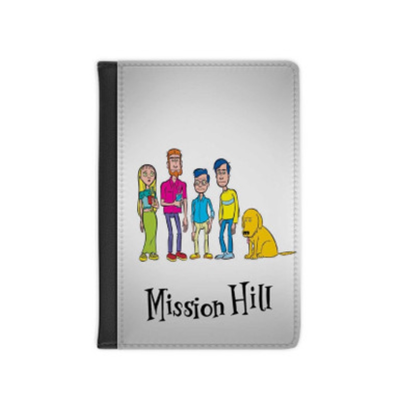 Pastele Mission Hill Leather Custom Passport Cover Accessory Gift for Traveler Card Holder and Credit Card ID Holder
